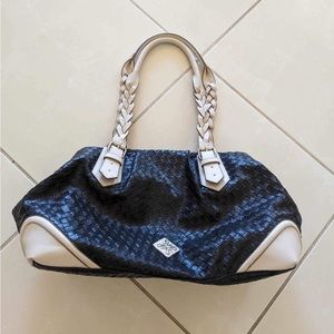 Simply Vera Tuxedo Leather oversized hobo purse/bag by Vera Wang